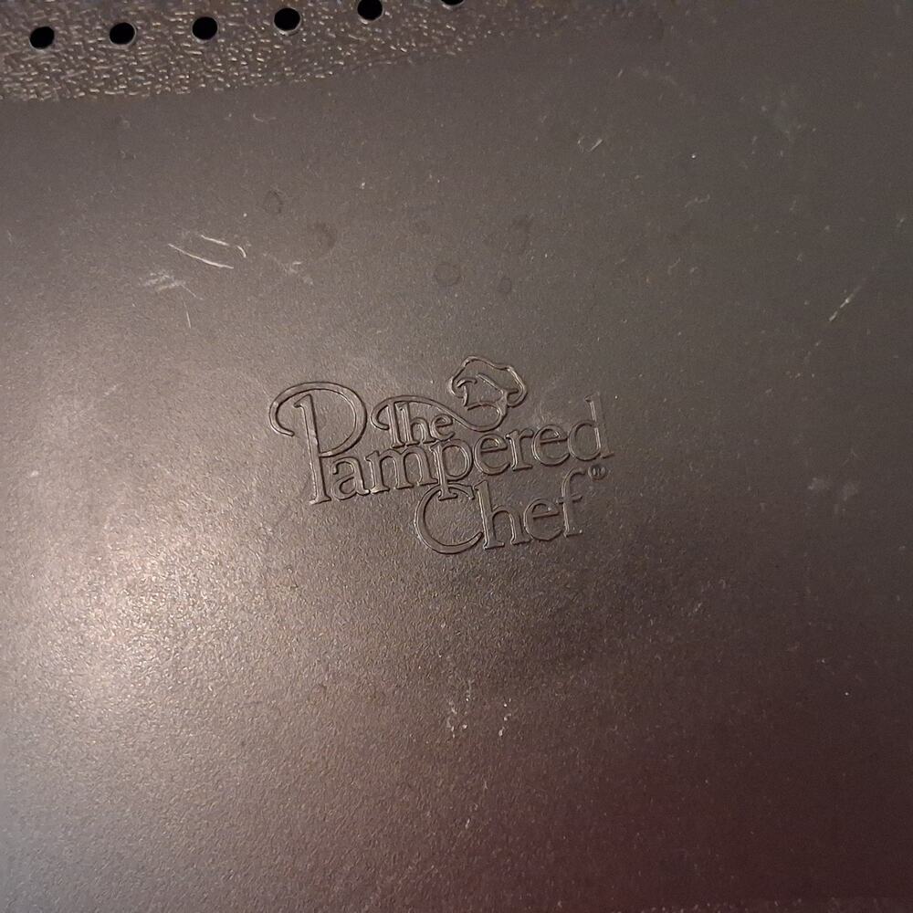 PAMPERED CHEF Microcooker 8 qt Cup 2 MICROWAVE STEAMER STRAINER LID Black - Picture 9 of 11